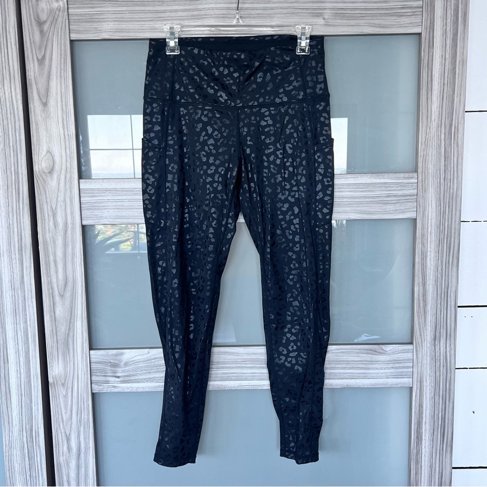 Black Leopard Print Women's Leggings